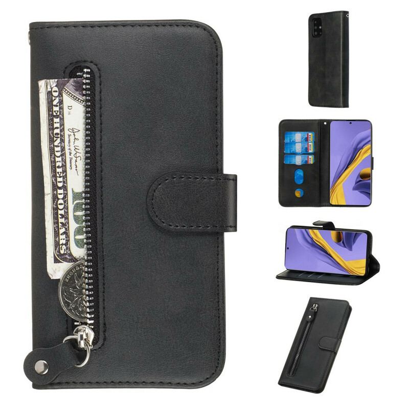 Flip Cover Samsung Galaxy A51 Vintage Møntpung