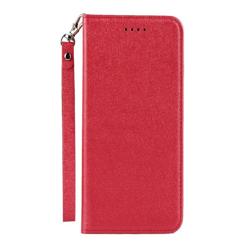 Cover Sony Xperia 10 II Flip Cover Blødt Læderstil Med Rem