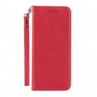 Cover Sony Xperia 10 II Flip Cover Blødt Læderstil Med Rem